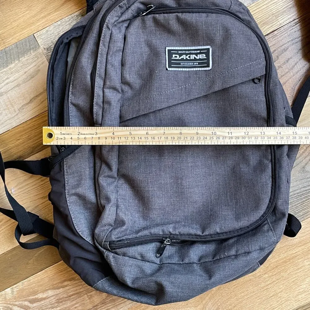 Dakine Campus Gray Laptop Backpack Travel School Book Bag Organizer